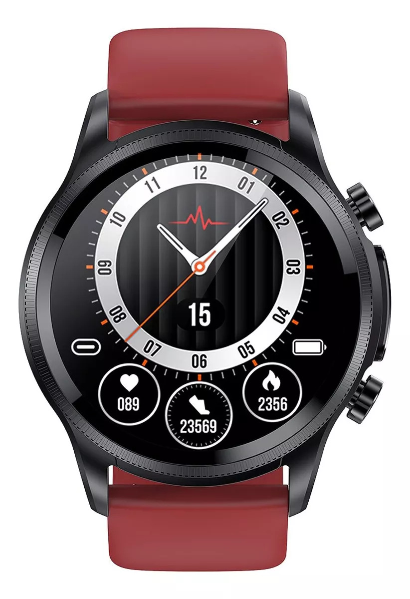 Foto 4 | Smartwatch Fralugio E400 color Rojo ECG Real Spo2 HR