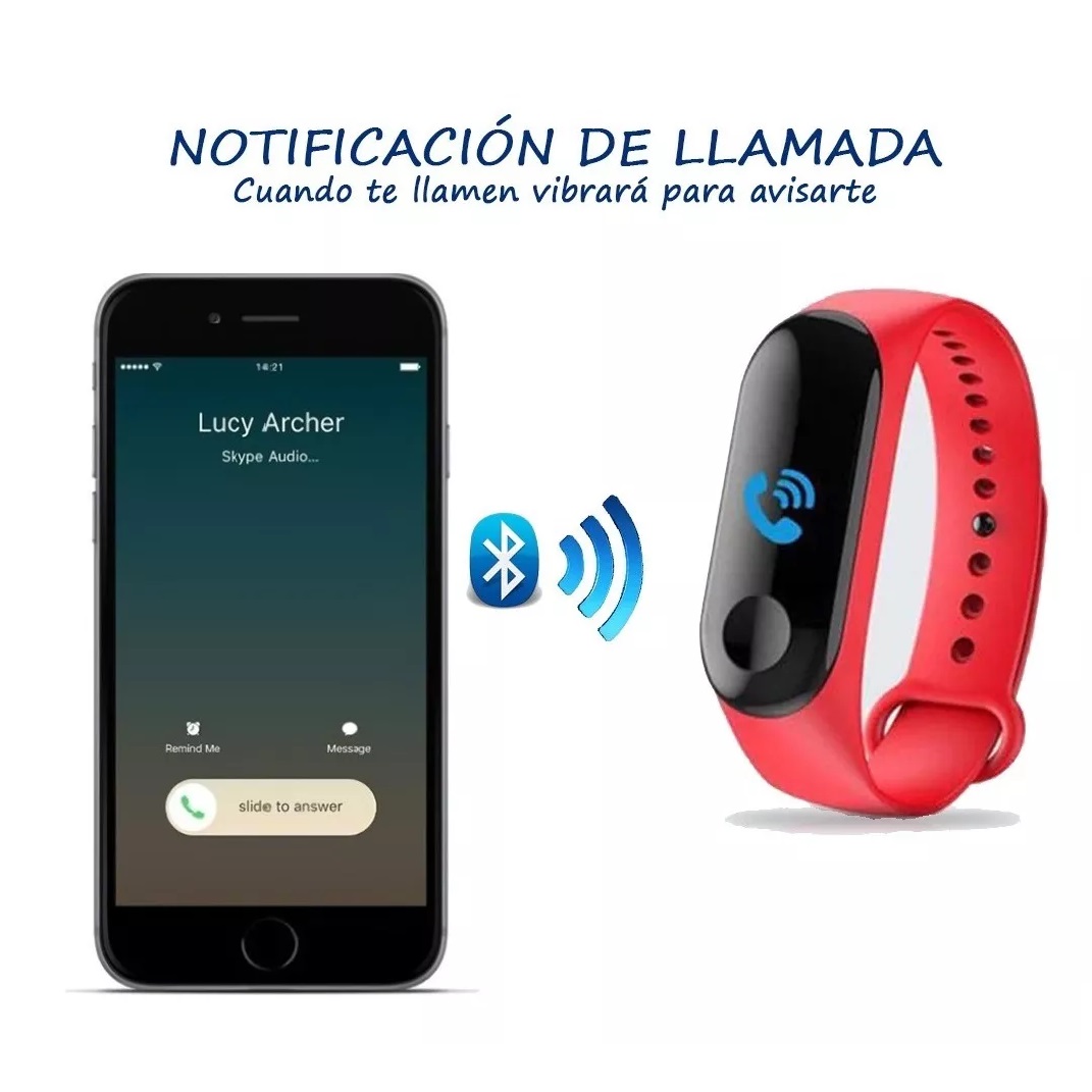 Foto 3 | Smartwatch Genérico M3 color Negro con Bluetooth