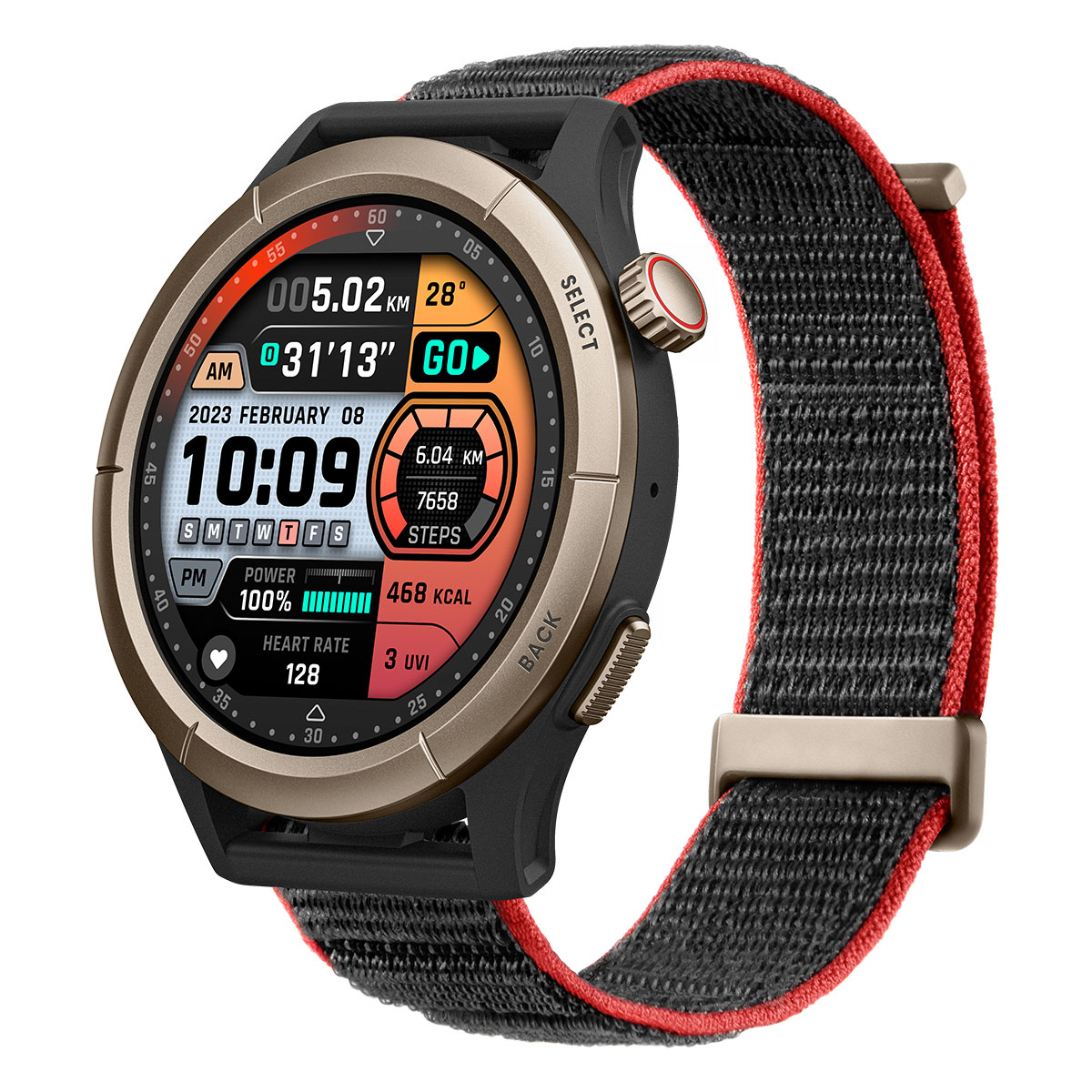 Foto 2 pulgar | Smartwatch Amazfit Cheetah Pro Black Titanium Gps + Alexa