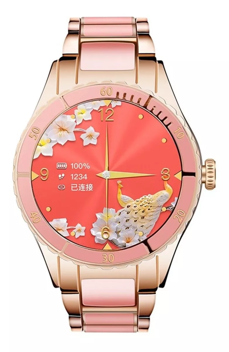 Foto 4 | Reloj Inteligente Fralugio Z73 Lujo Full Touch Rosa