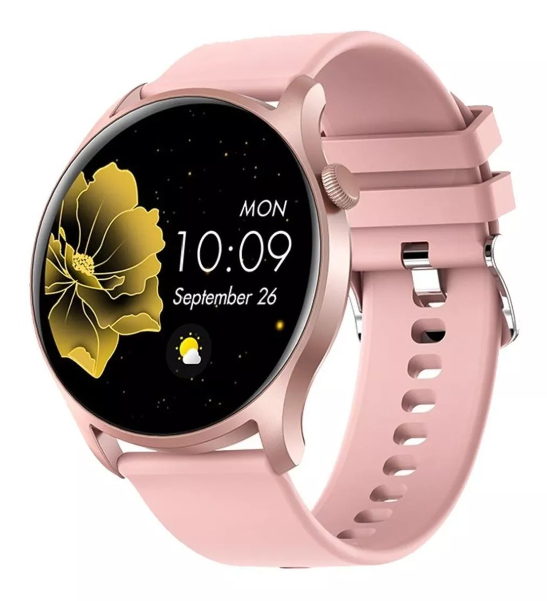 Foto 2 | Reloj Inteligente Smart Watch Fralugio Kc08 Monitores De Ejercicio Pantalla Hd Rosa