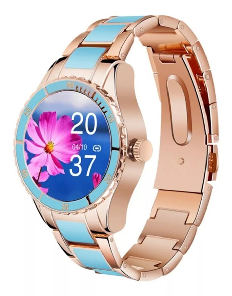 Reloj Inteligente Fralugio Z73 Lujo Full Touch Azul