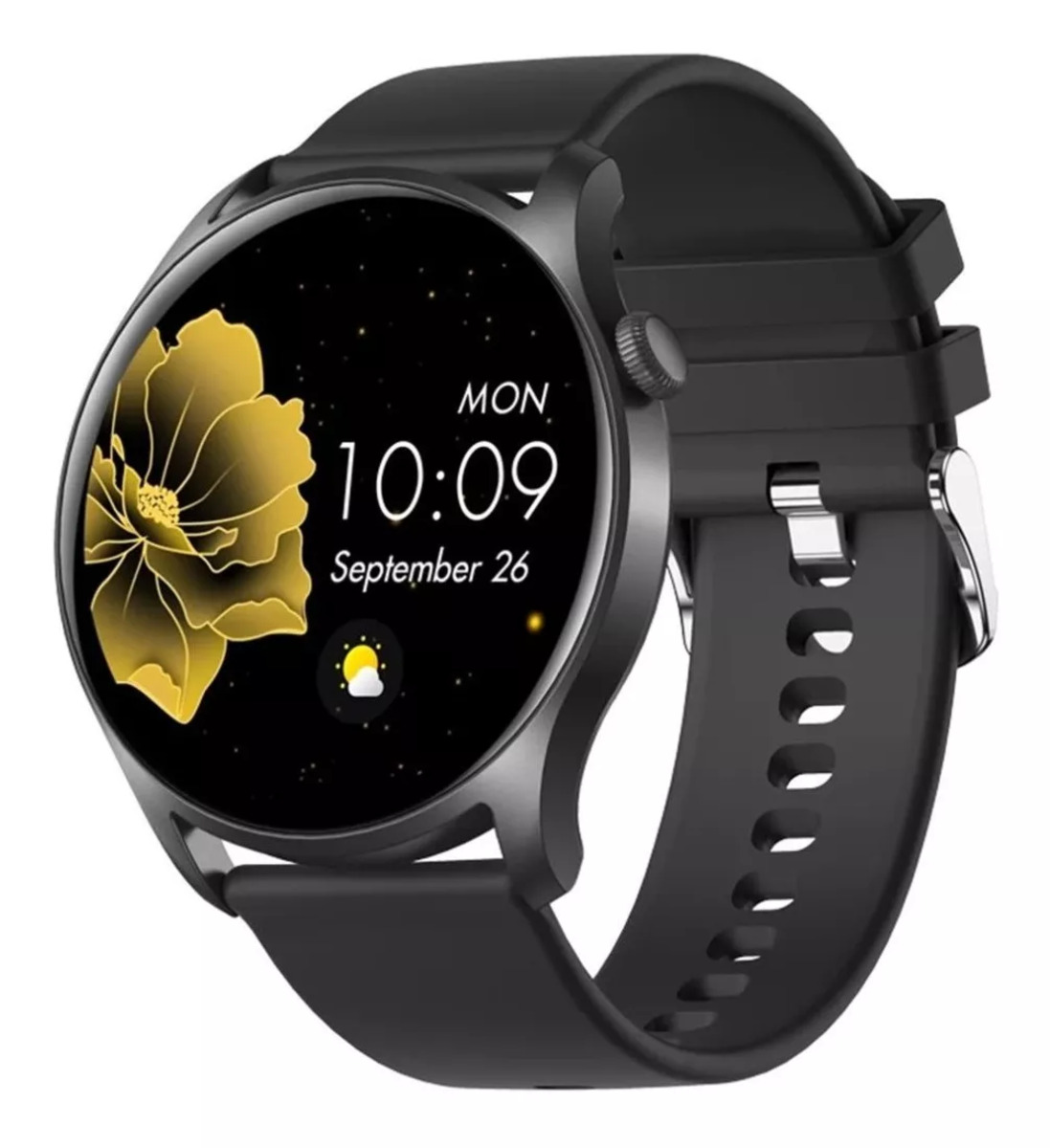 Foto 2 pulgar | Reloj Inteligente Smart Watch Fralugio Kc08 Monitores De Ejercicio Pantalla Hd Negro