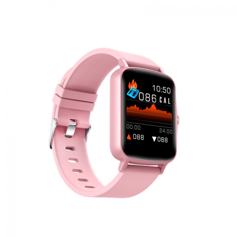 Reloj Smartwatch Necnon 1.44 Tocuh Ip67 Bt Android E Ios Nsw-01 Rosa