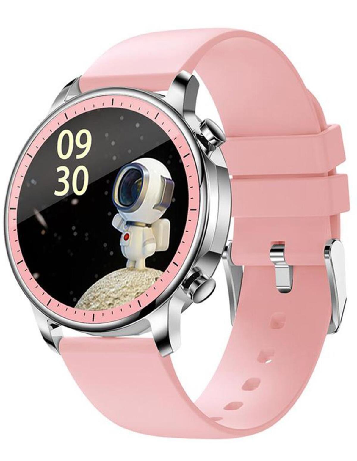 Foto 4 pulgar | Smartwatch Fralugio V23 Rosa Full Touch HD