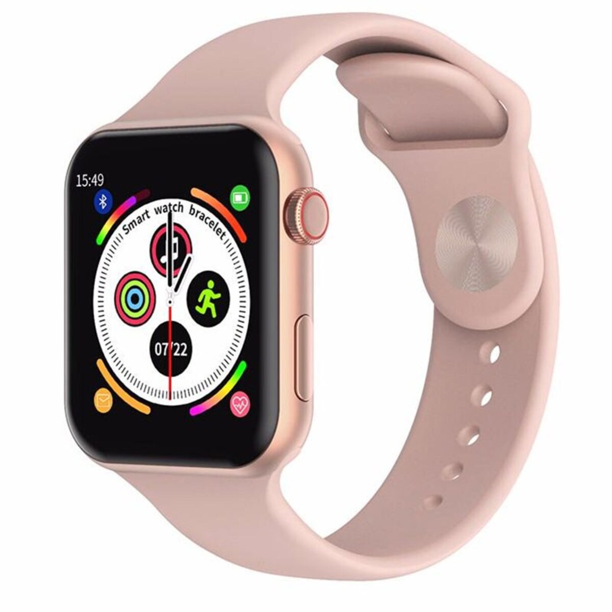Foto 1 | Reloj Inteligente F10 Fralugio Con Oxímetro y Monitor Cardiaco Rosa