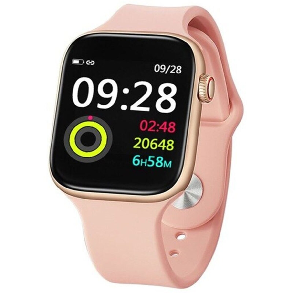 Foto 2 | Reloj Inteligente F10 Fralugio Con Oxímetro y Monitor Cardiaco Rosa