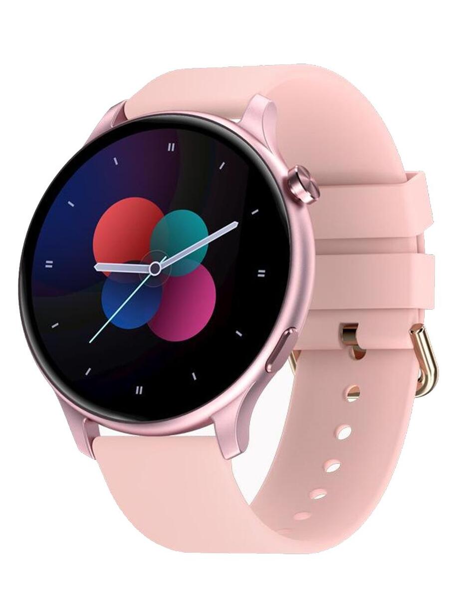 Smartwatch Fralugio GR3 Rosa Round Monitores de Ejercicio