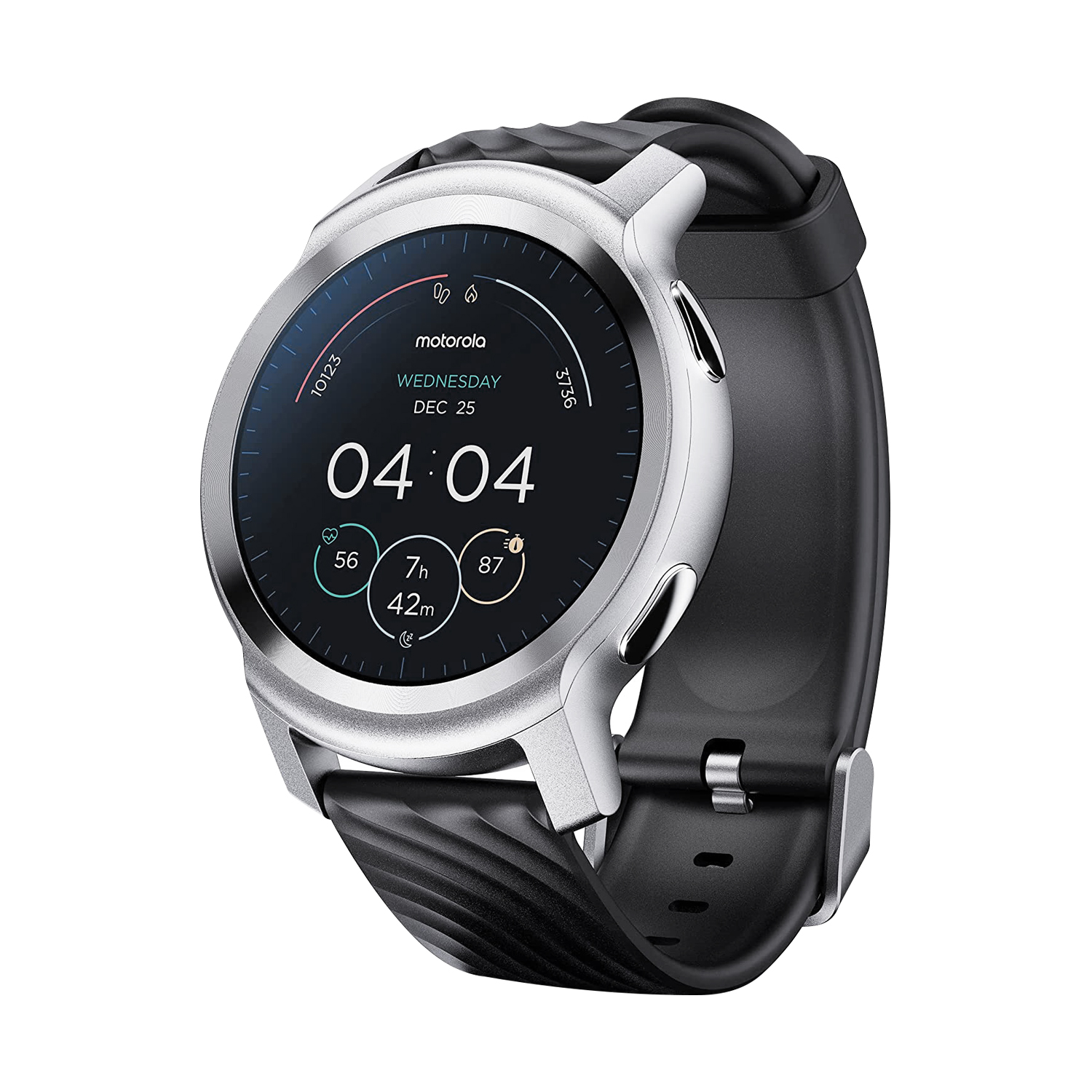 Foto 2 pulgar | Smartwatch Motorola Moto Watch 100 Plata
