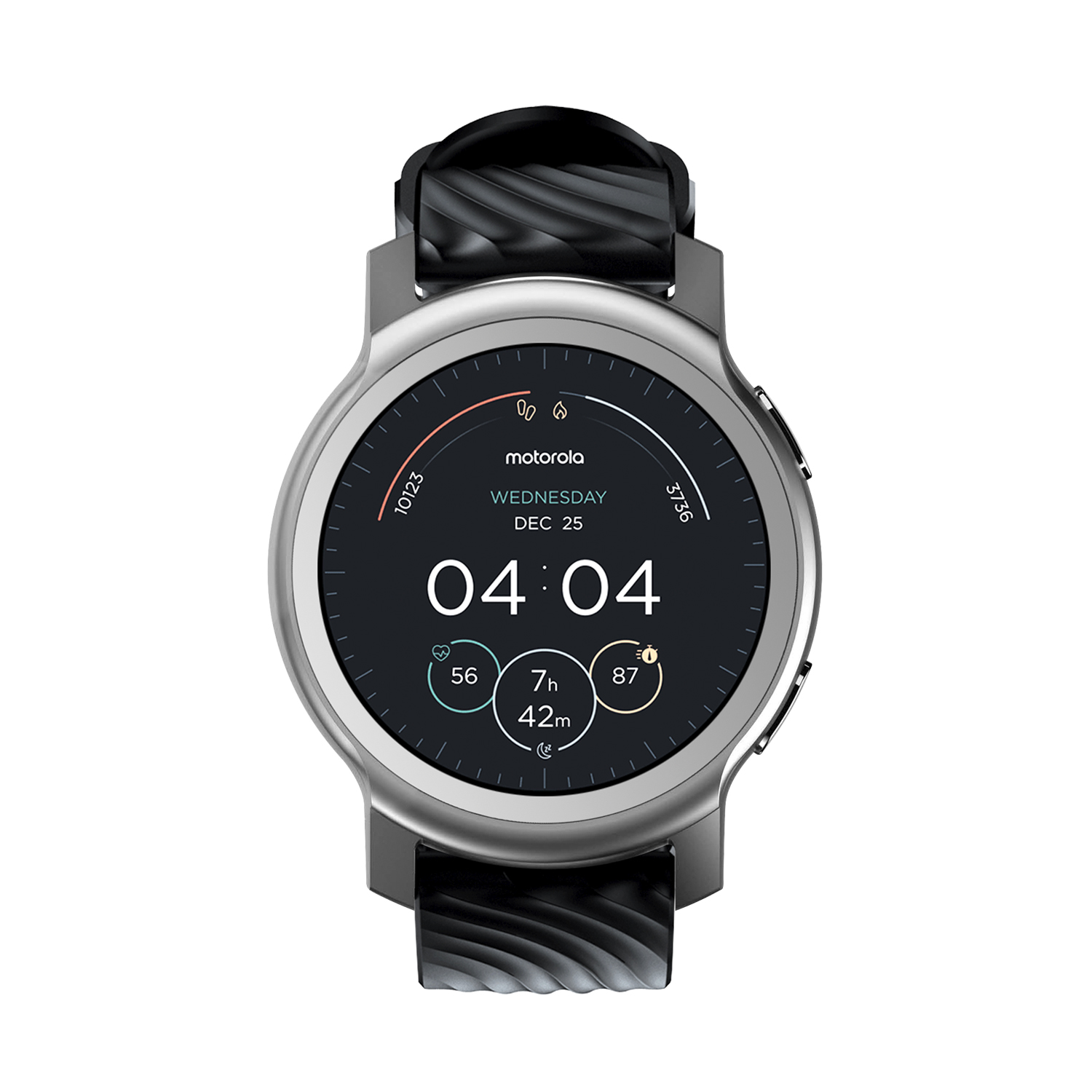 Foto 3 pulgar | Smartwatch Motorola Moto Watch 100 Plata