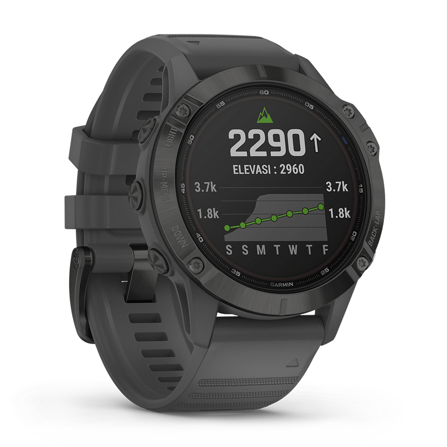Foto 4 pulgar | Smartwatch Garmin Watch Fenix 6 Pro Solar Negro