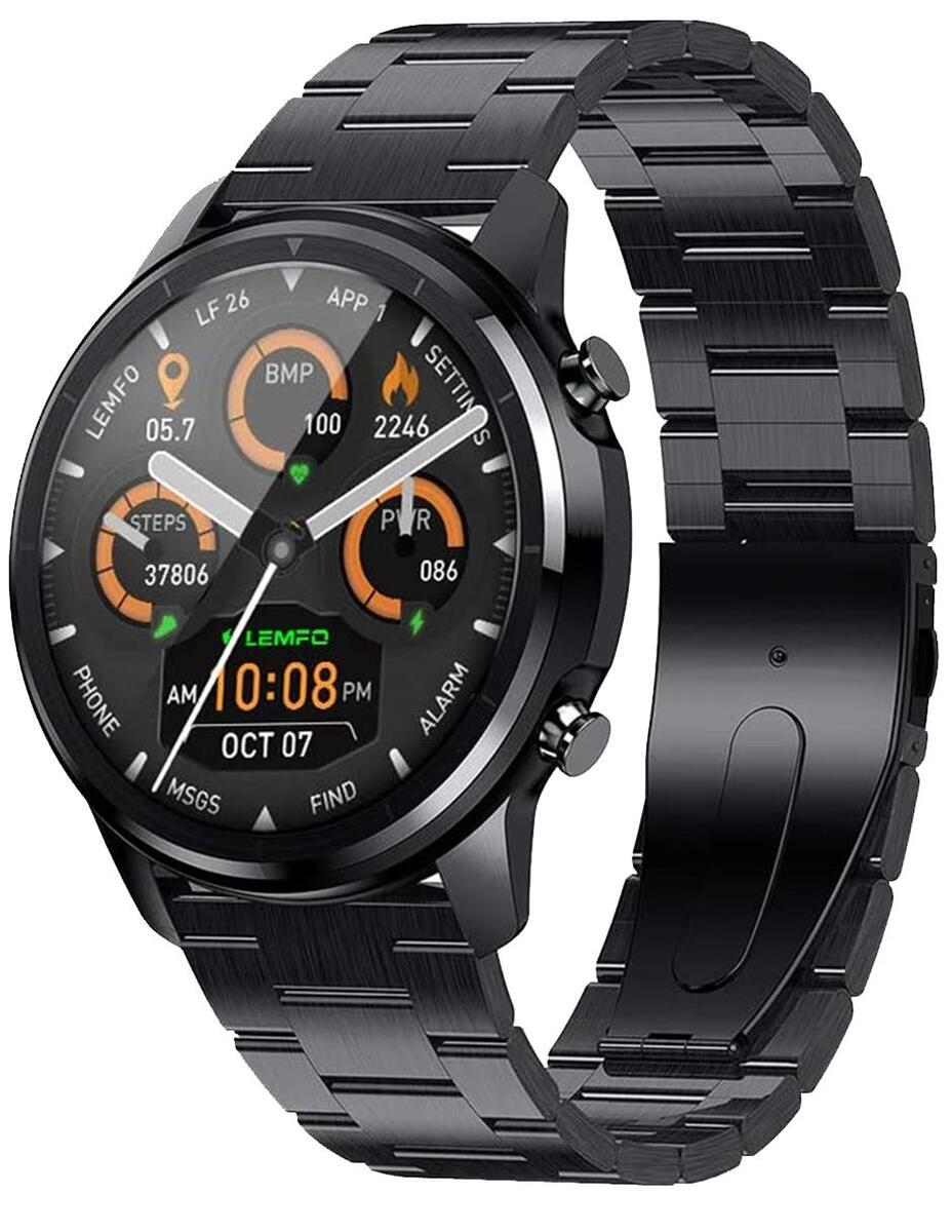 Foto 4 | Smartwatch Fralugio LF26 Metal Negro Monitores de Ejercicio