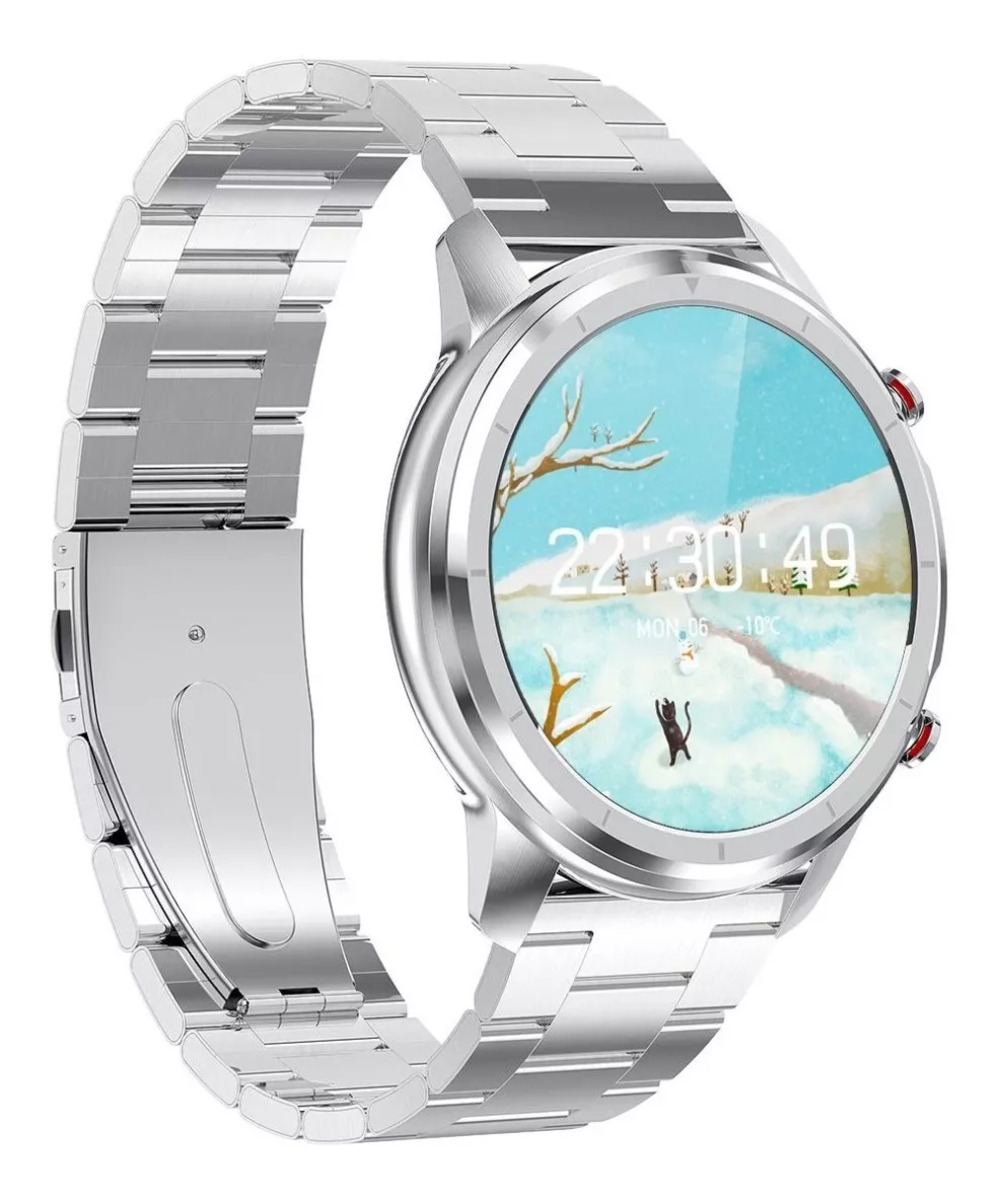 Smartwatch Fralugio LF26 Metal Plateado Monitores de Ejercicio Plata