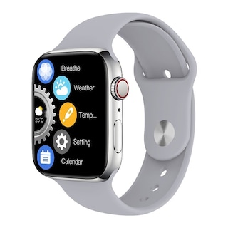 Foto 3 | Smartwatch Fralugio BCD-2 Plateado Notificaciones de Redes Sociales