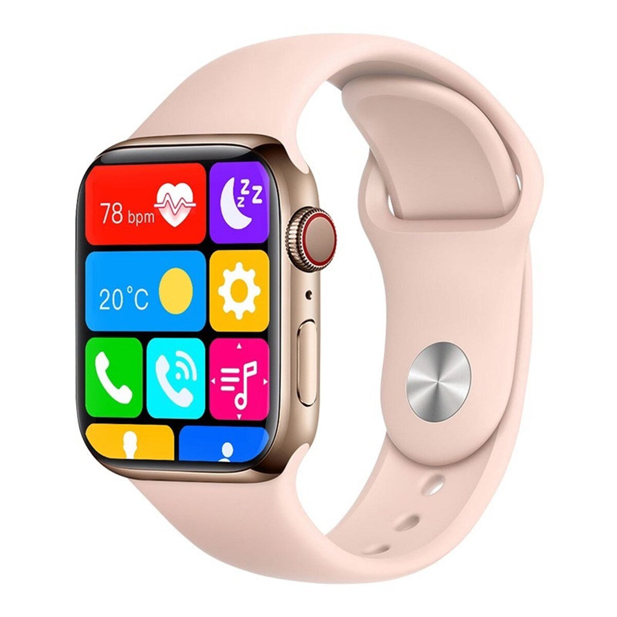 Smartwatch Fralugio BCD2 Rosa Notificaciones de Redes Sociales