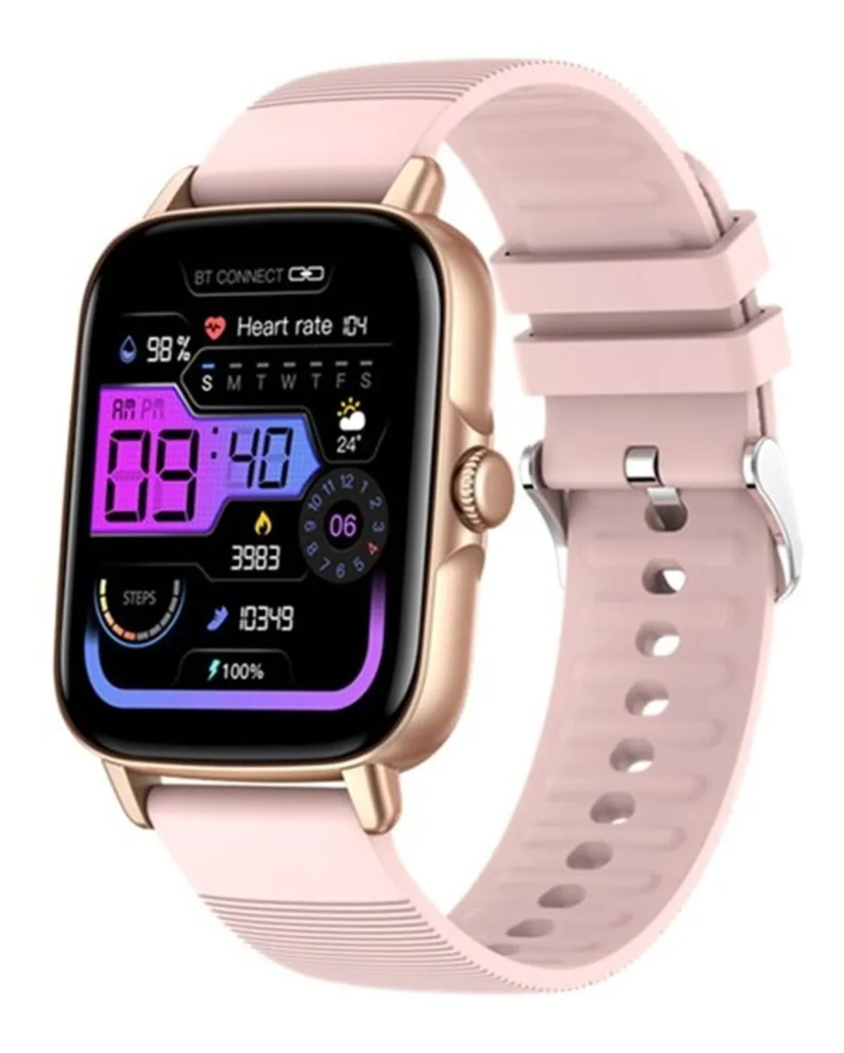 Foto 2 pulgar | Smartwatch Fralugio P28 Plus Full Touch Hd Rosa