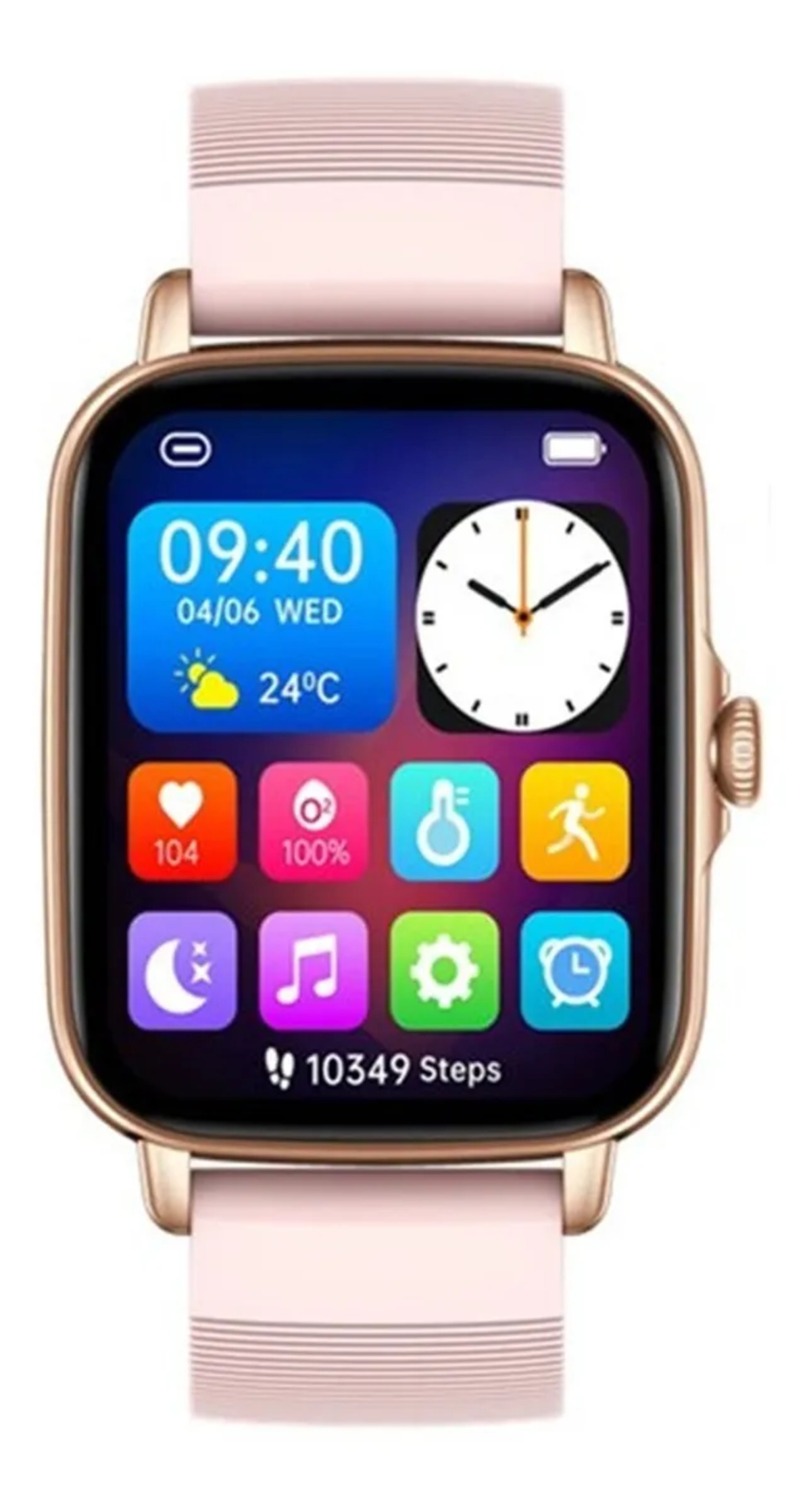 Foto 3 pulgar | Smartwatch Fralugio P28 Plus Full Touch Hd Rosa