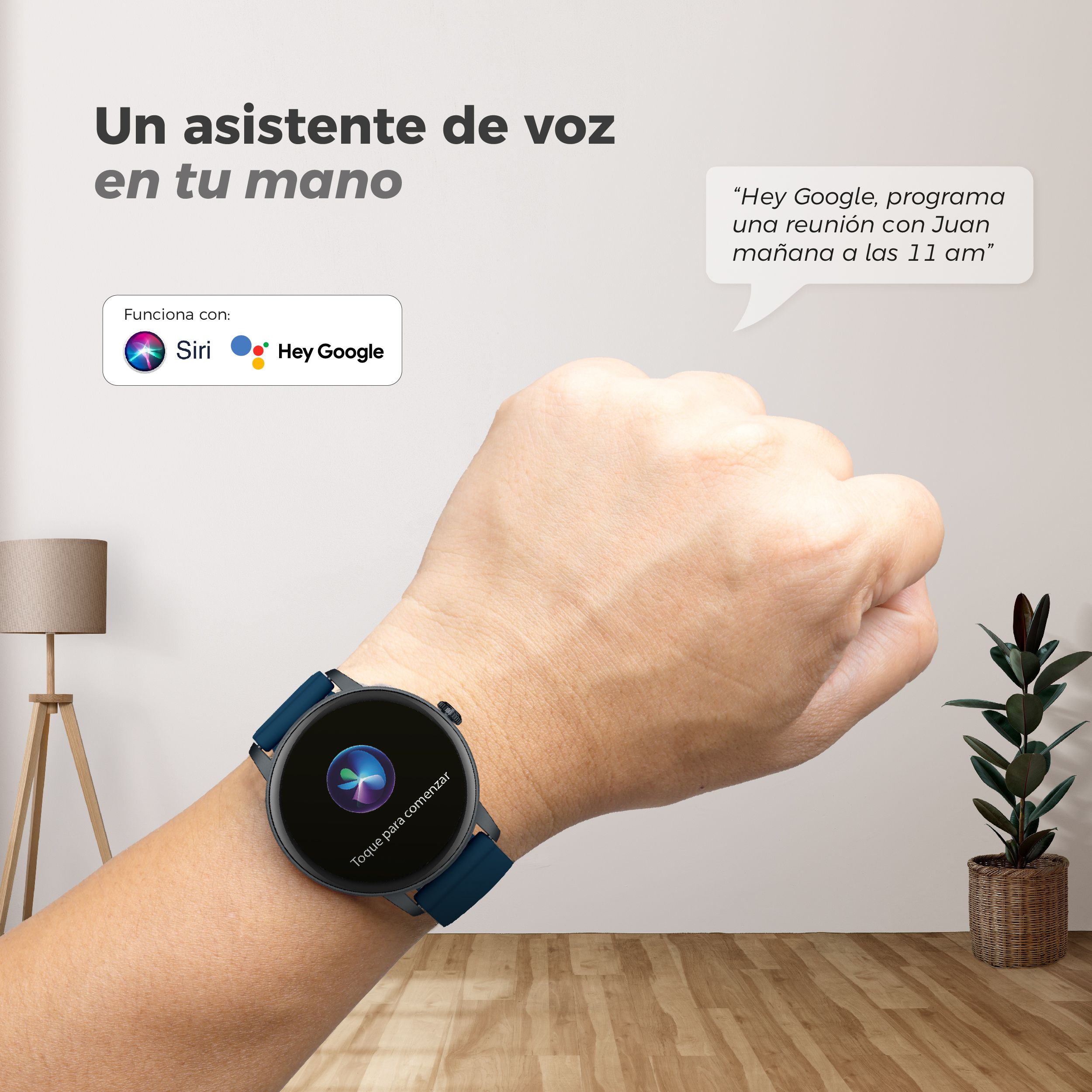 Foto 4 pulgar | Smartwatch Binden Era One Lite Azul