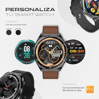 Foto 5 | Smartwatch Binden Era One Class Negro Correas Extras