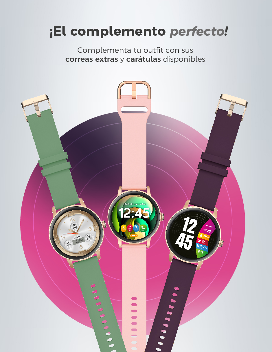 Foto 5 pulgar | Smartwatch Binden Era One Lite color Rosa