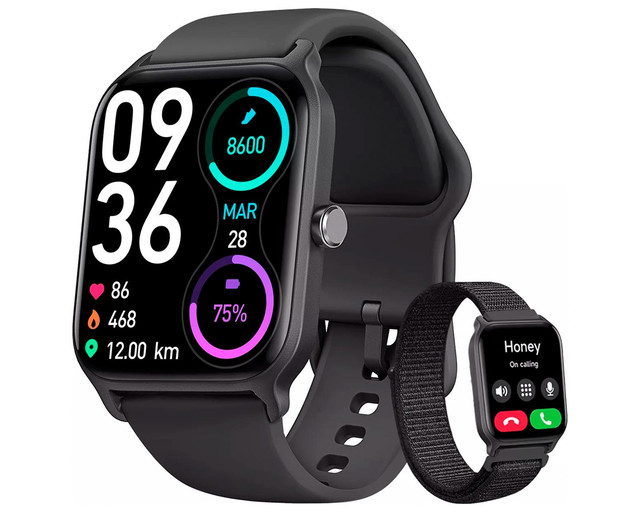 Foto 2 pulgar | Smartwatch 1.8 Frutivegie Compatible con Alexa