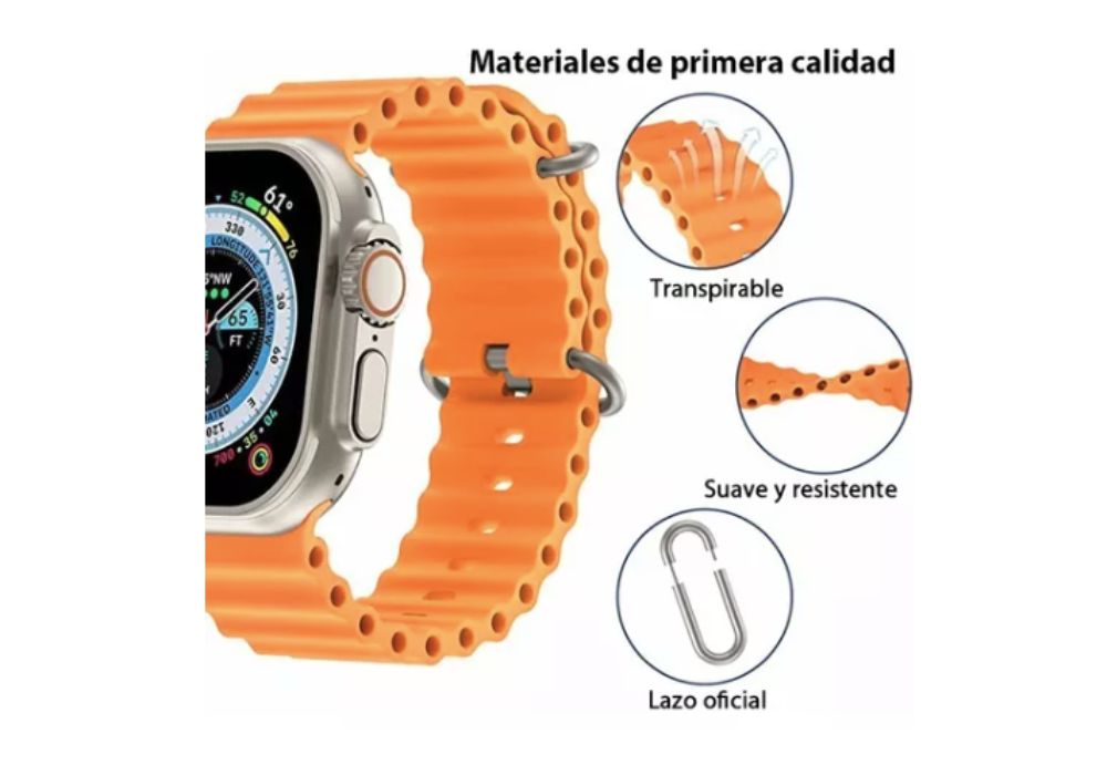 Foto 4 pulgar | Smart Watch Ultra 7 Extensibles Diferentes