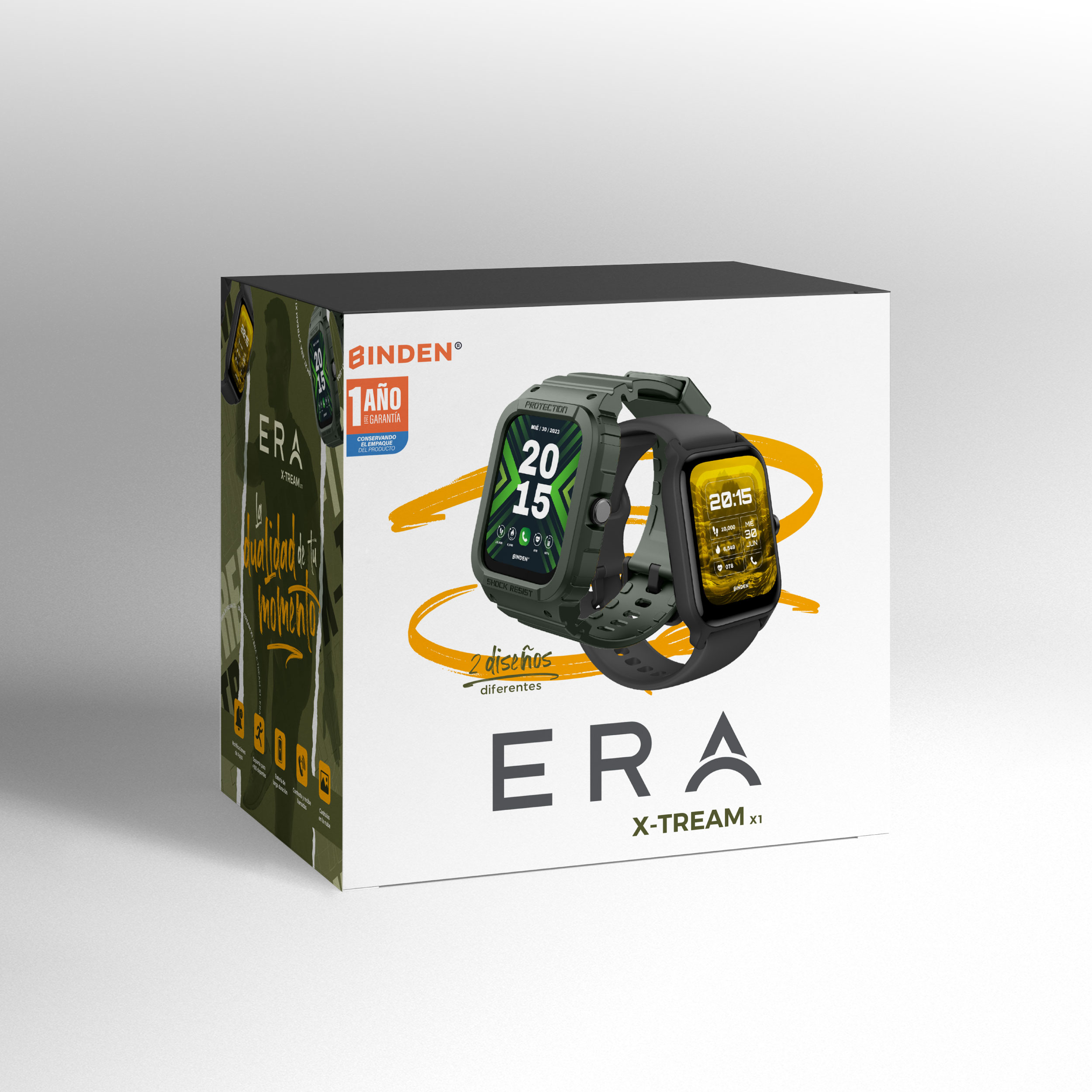 Foto 7 pulgar | Smartwatch Binden Era Xtream X1  Verde