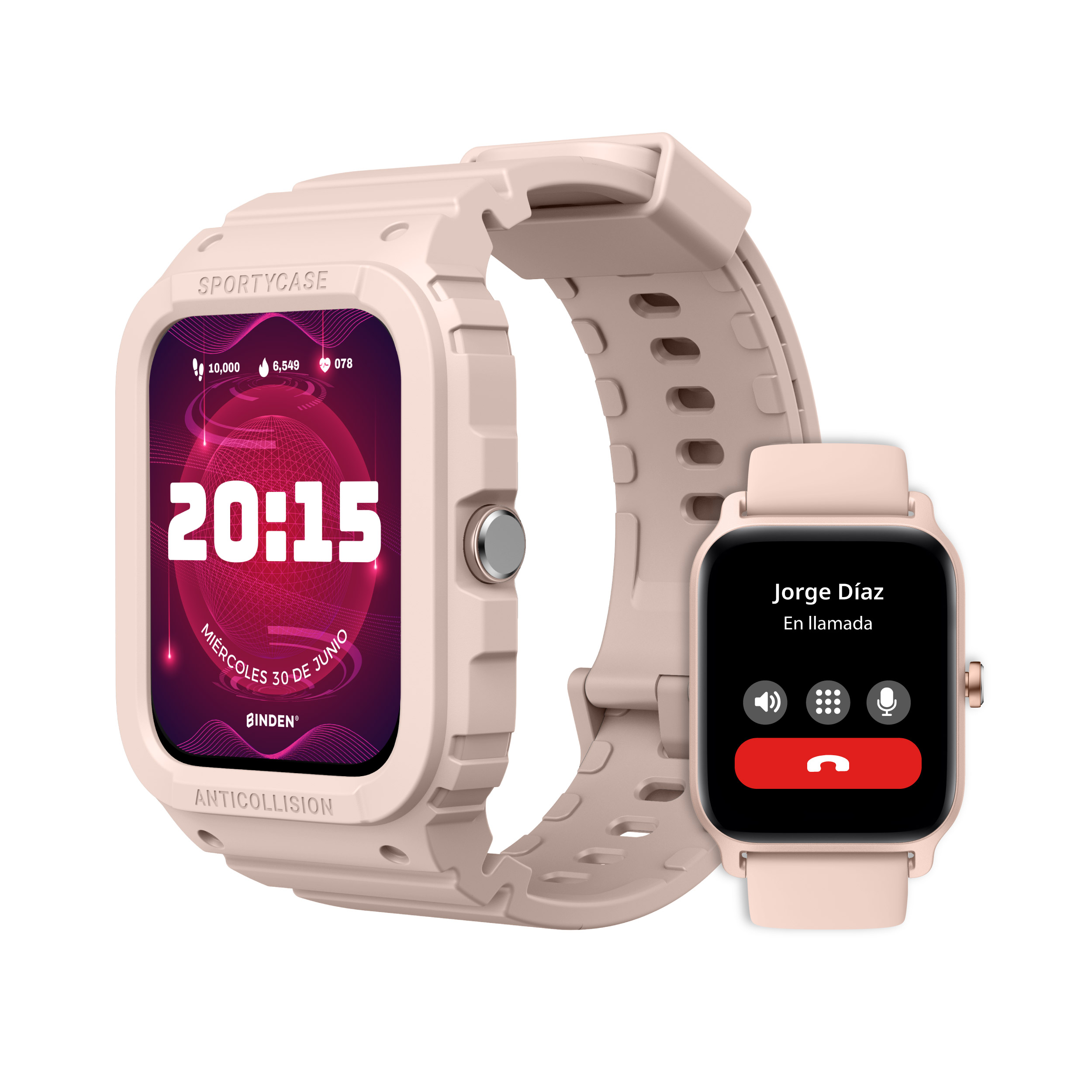 Foto 3 pulgar | Smartwatch Binden Era Xtream X1 Rosa