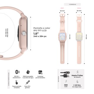 Foto 4 | Smartwatch Binden Era Xtream X1 Rosa