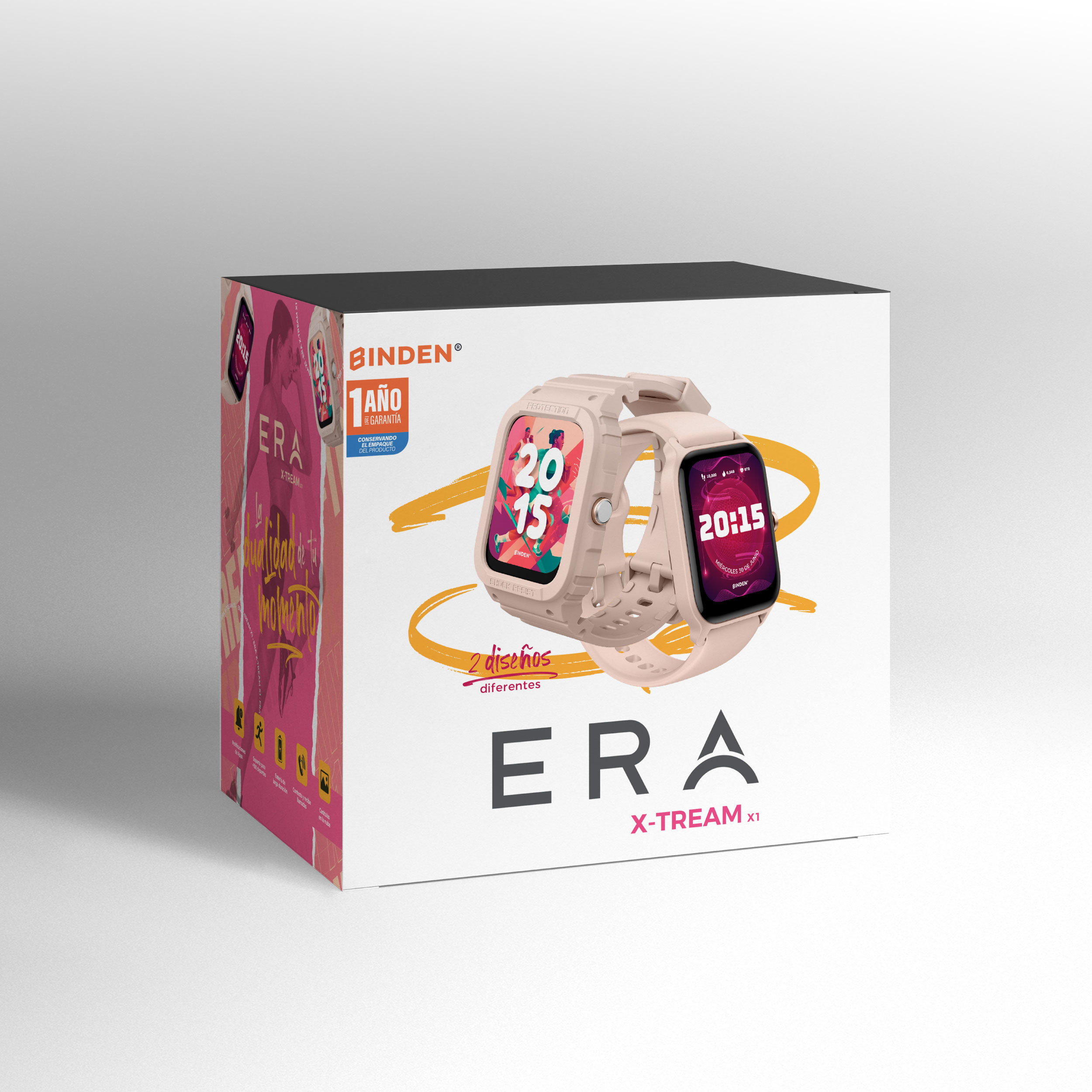 Foto 7 pulgar | Smartwatch Binden Era Xtream X1 Rosa