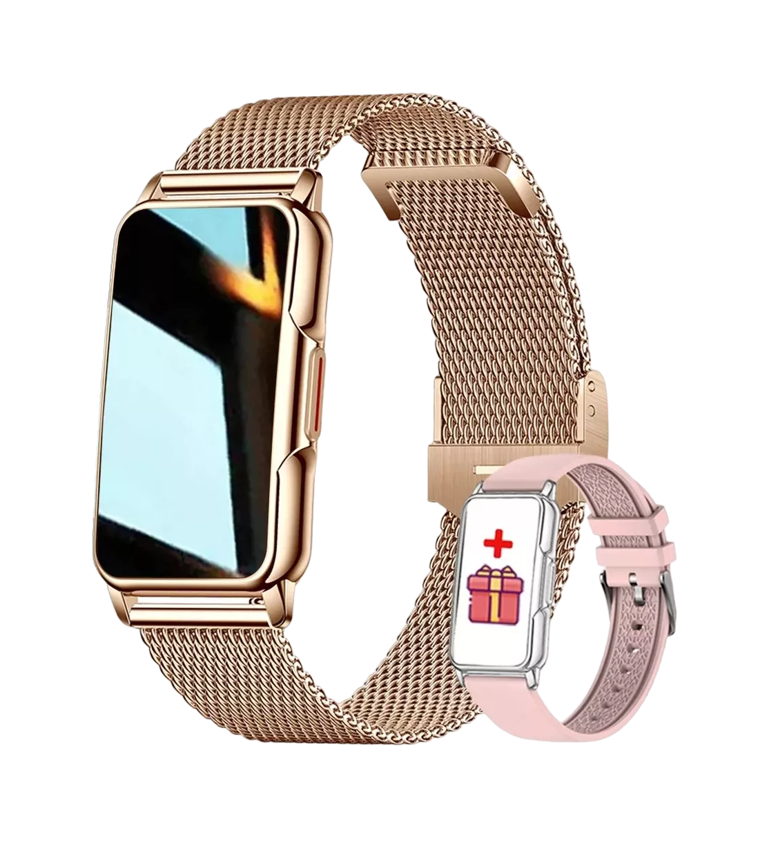 Foto 1 | Reloj Inteligente Bluetooth Smartwatch color Dorado para Mujer
