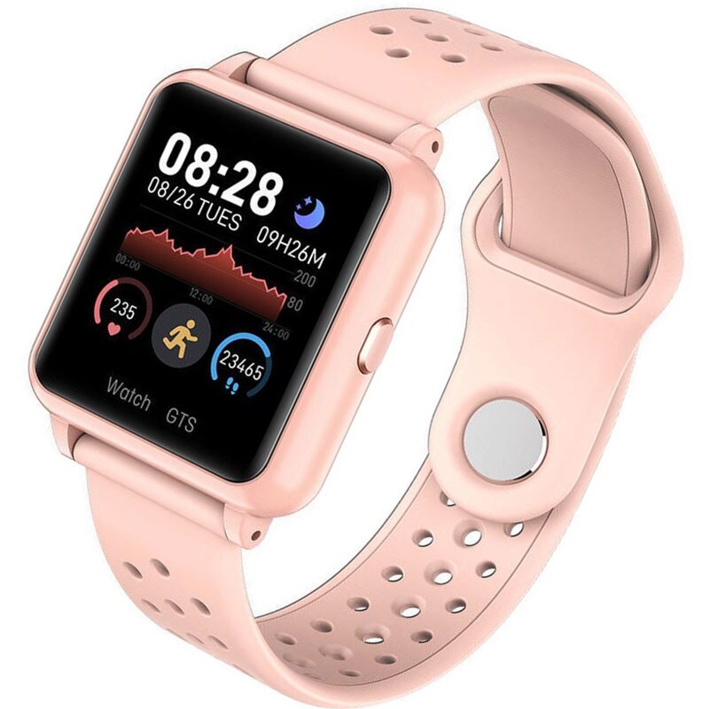 Foto 3 pulgar | Smartwatch Fralugio Multi Touch P8 Plus Rosa