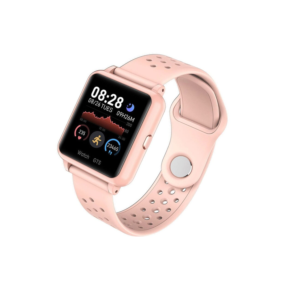 Foto 4 pulgar | Smartwatch Fralugio Multi Touch P8 Plus Rosa