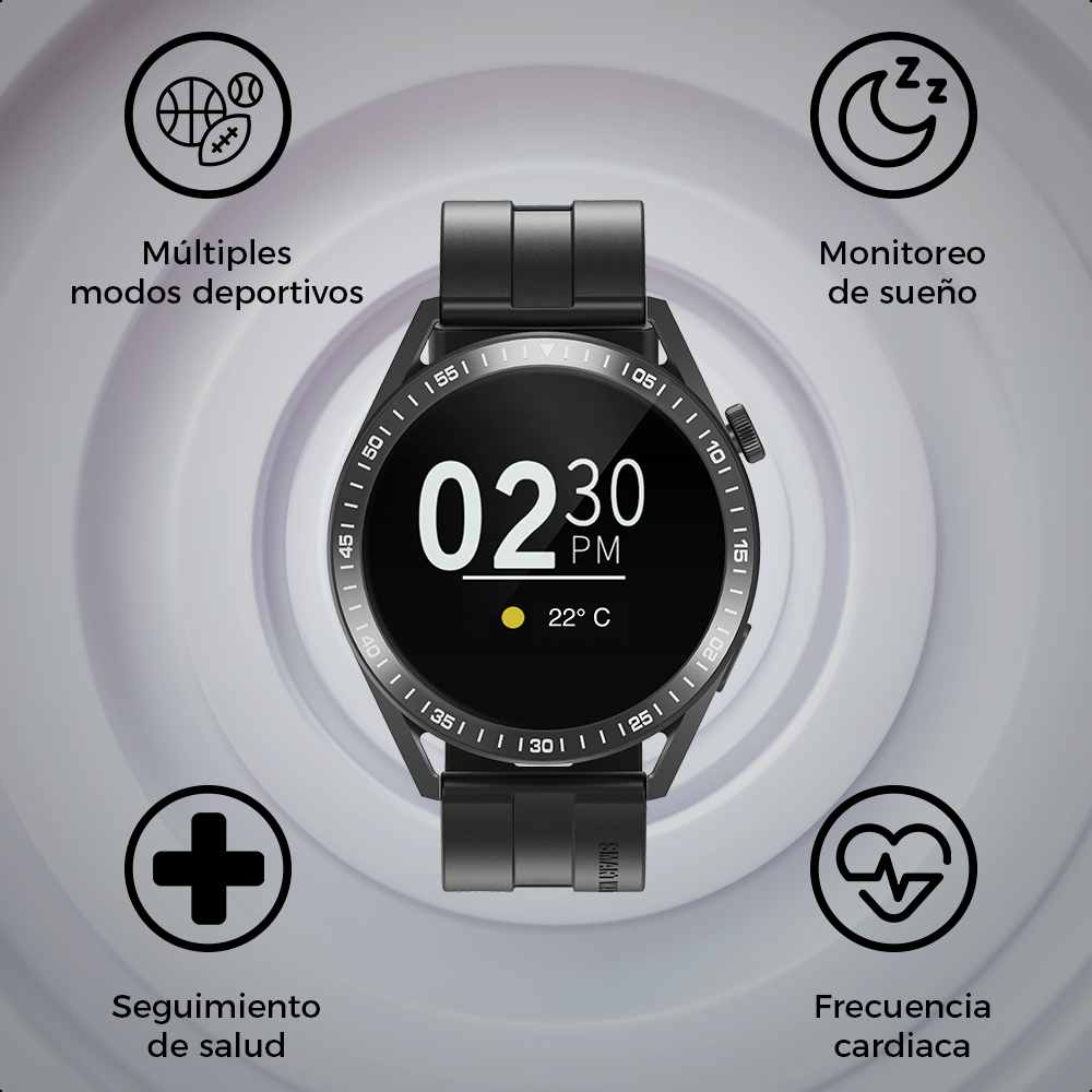 Foto 7 | Smartwatch Ginga Ip67 color Negro