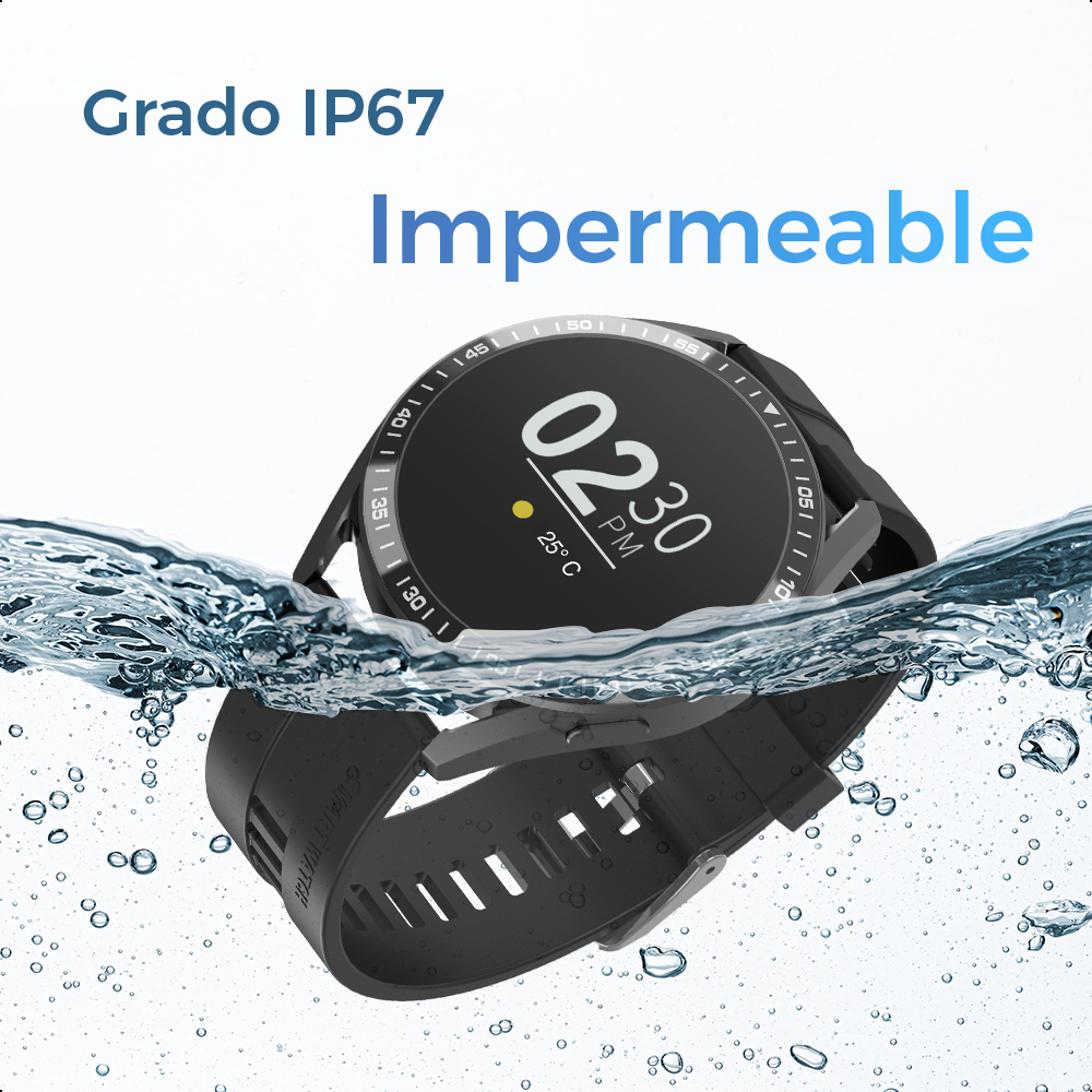 Foto 7 pulgar | Smartwatch Ginga Ip67 color Negro