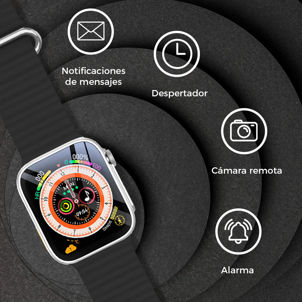 Foto 9 pulgar | Smartwatch Ginga Ip67 color Negro