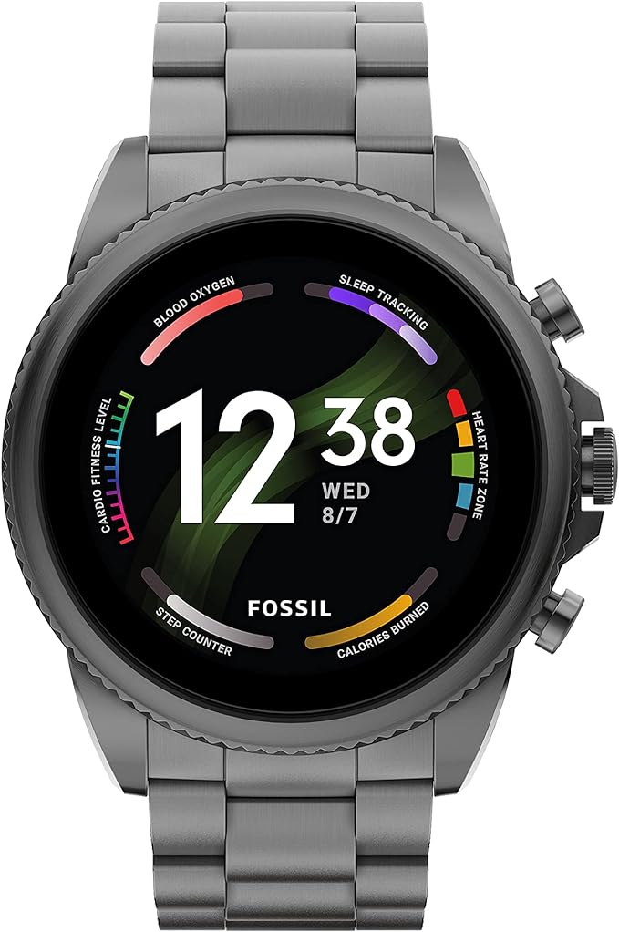 Fossil Reloj Inteligente Con Pantalla Táctil Gen 6 De 1.732 In Para Hombre Con Alexa Integrado, Rastreador De A