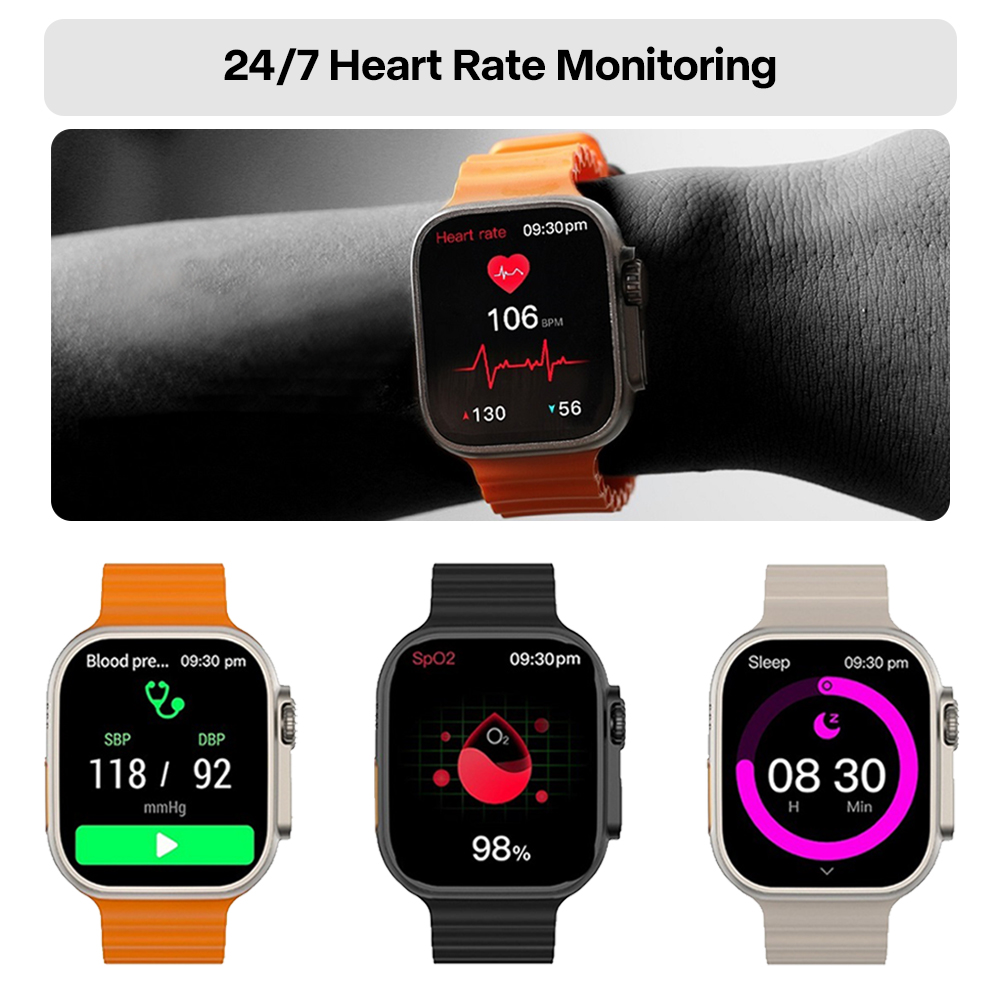 Foto 6 pulgar | Venta Internacional-Reloj Smartwatch Generic Hk8 Naranja con Bluetooth