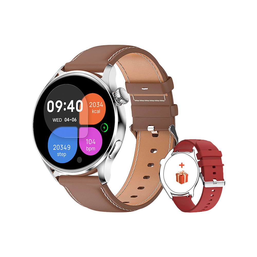 Foto 2 pulgar | Venta Internacional - Smartwatch Hd Bluetooth 1.28" Café