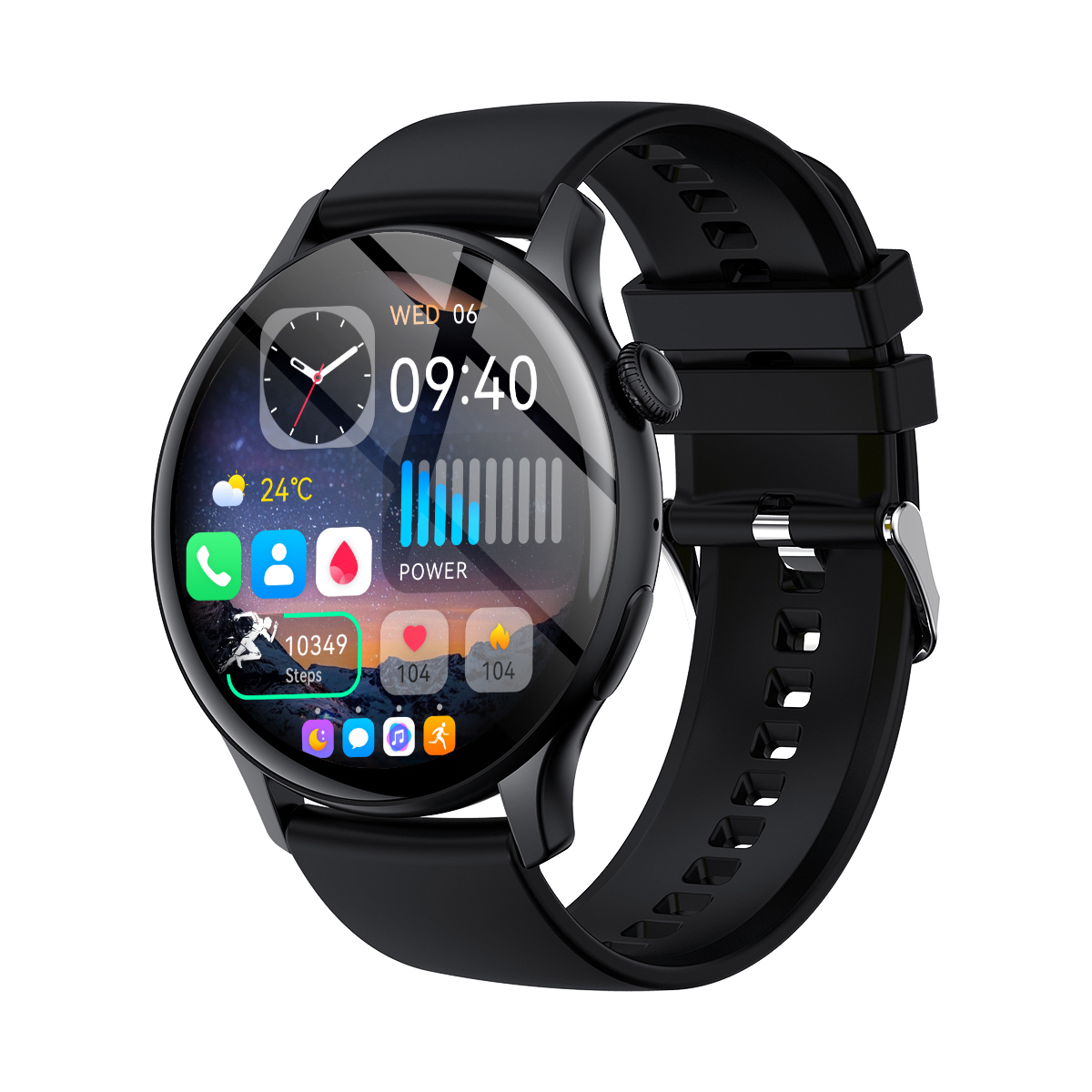 Foto 2 pulgar | Venta Internacional-Reloj Smartwatch Generic Hk85 Negro con Bluetooth