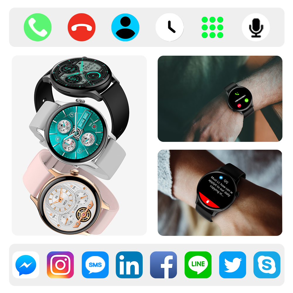 Foto 4 pulgar | Venta Internacional-Reloj Smartwatch Generic Hk85 Gris con Bluetooth