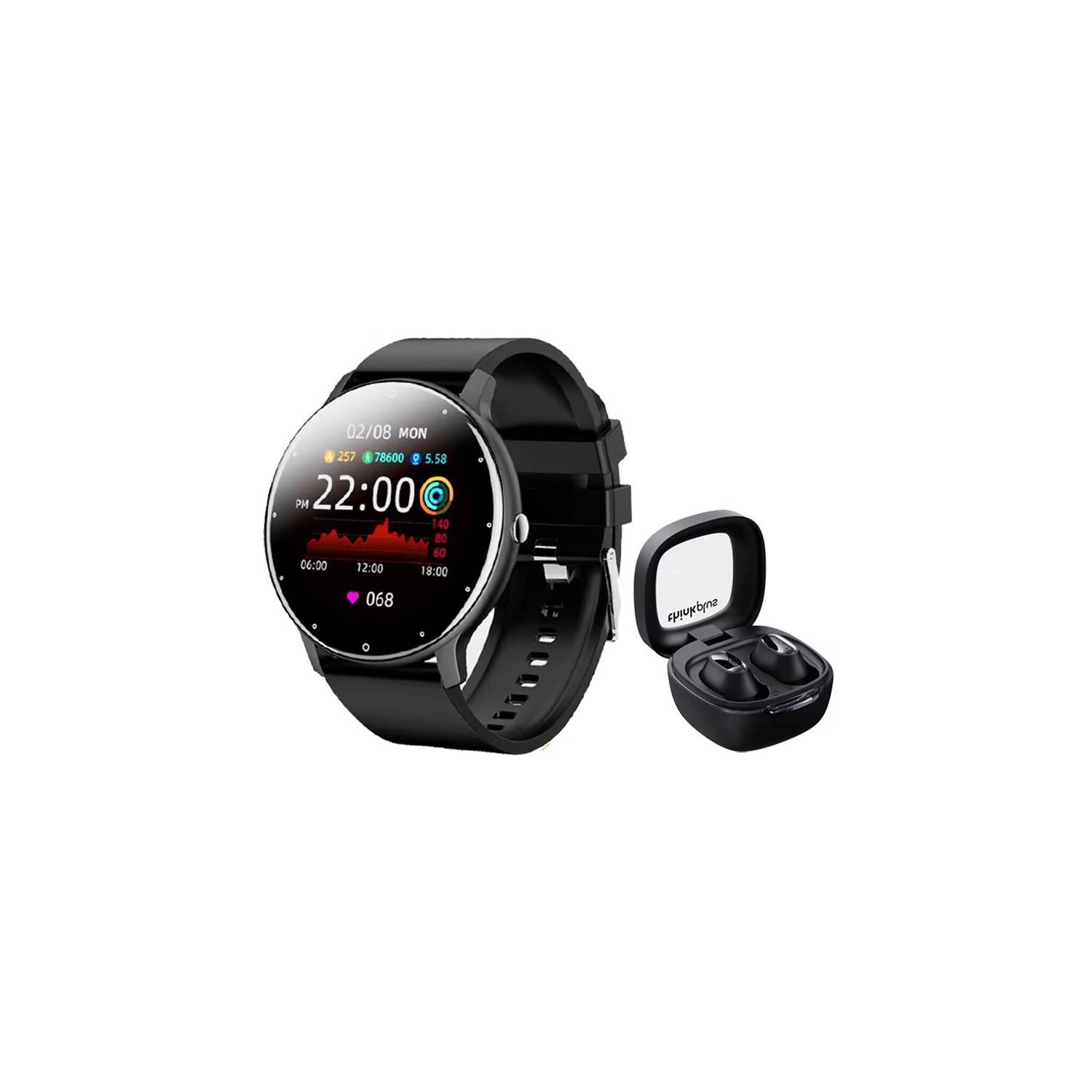 Foto 2 pulgar | Venta Internacional- Smartwatch Toumi Fit2 + Auriculares Bluetooth Lenovo XT62 TW