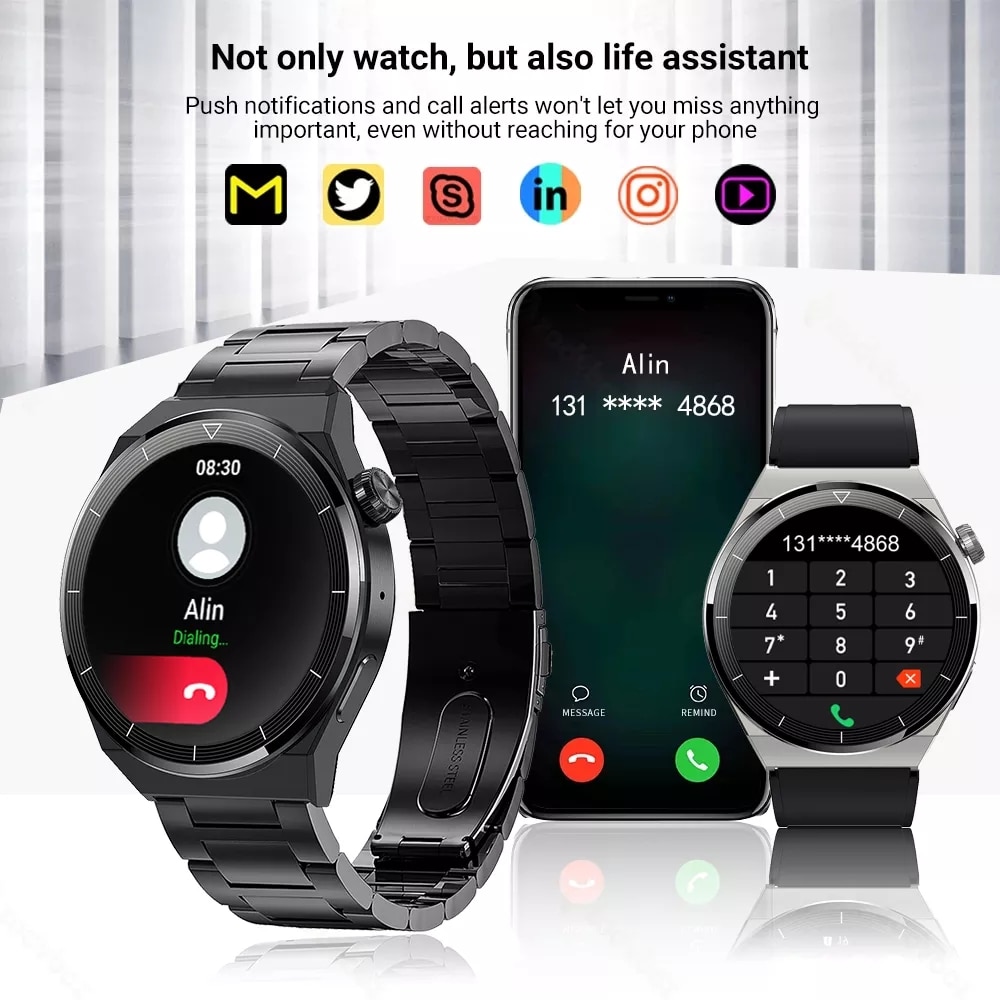 Foto 4 pulgar | Venta Internacional-nuevo Reloj Inteligente Nfc De Lige Para Hombre, Pantalla De