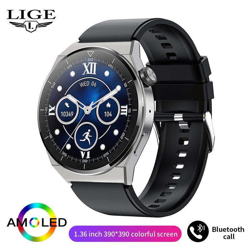 Foto 2 pulgar | Venta Internacional-nuevo Reloj Inteligente Nfc De Lige Para Hombre, Pantalla De