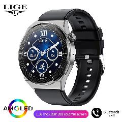 Foto 3 pulgar | Venta Internacional-nuevo Reloj Inteligente Nfc De Lige Para Hombre, Pantalla De