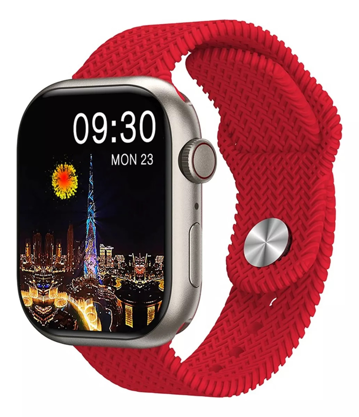 Foto 3 pulgar | Reloj Inteligente Hk9 Pro Max Smart watch Fralugio Amoled Hd Rojo