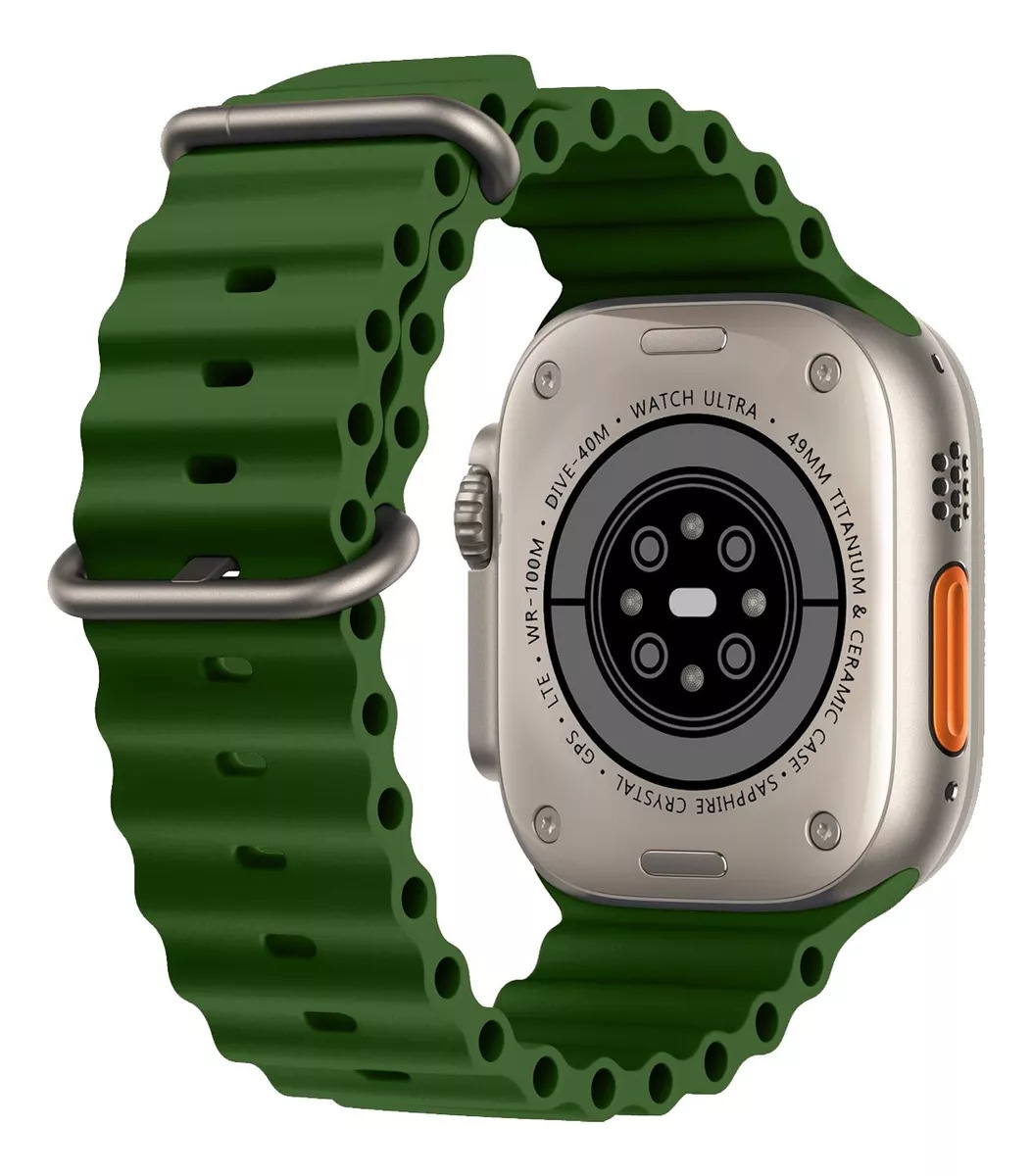 Foto 2 | Smartwatch Hk9 Ultra Fralugio Brújula NFC Verde