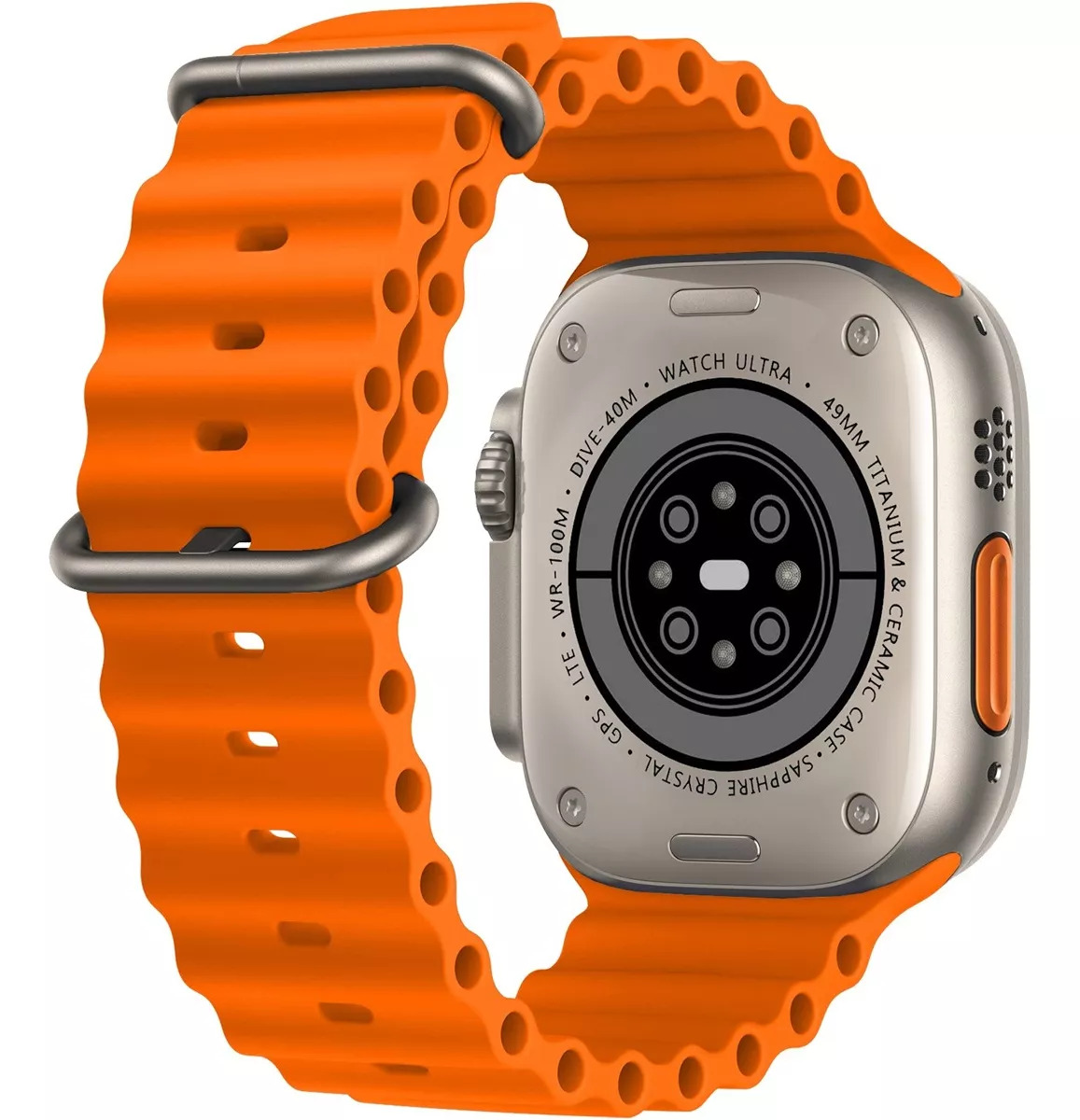 Foto 3 pulgar | Reloj Smartwatch Fralugio Hk9 Naranja con Bluetooth