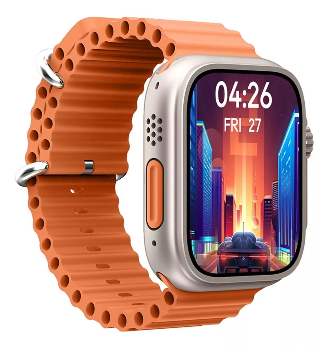 Foto 2 pulgar | Smartwatch M9 Ultra Mini Fralugio Nfc Ips Naranja