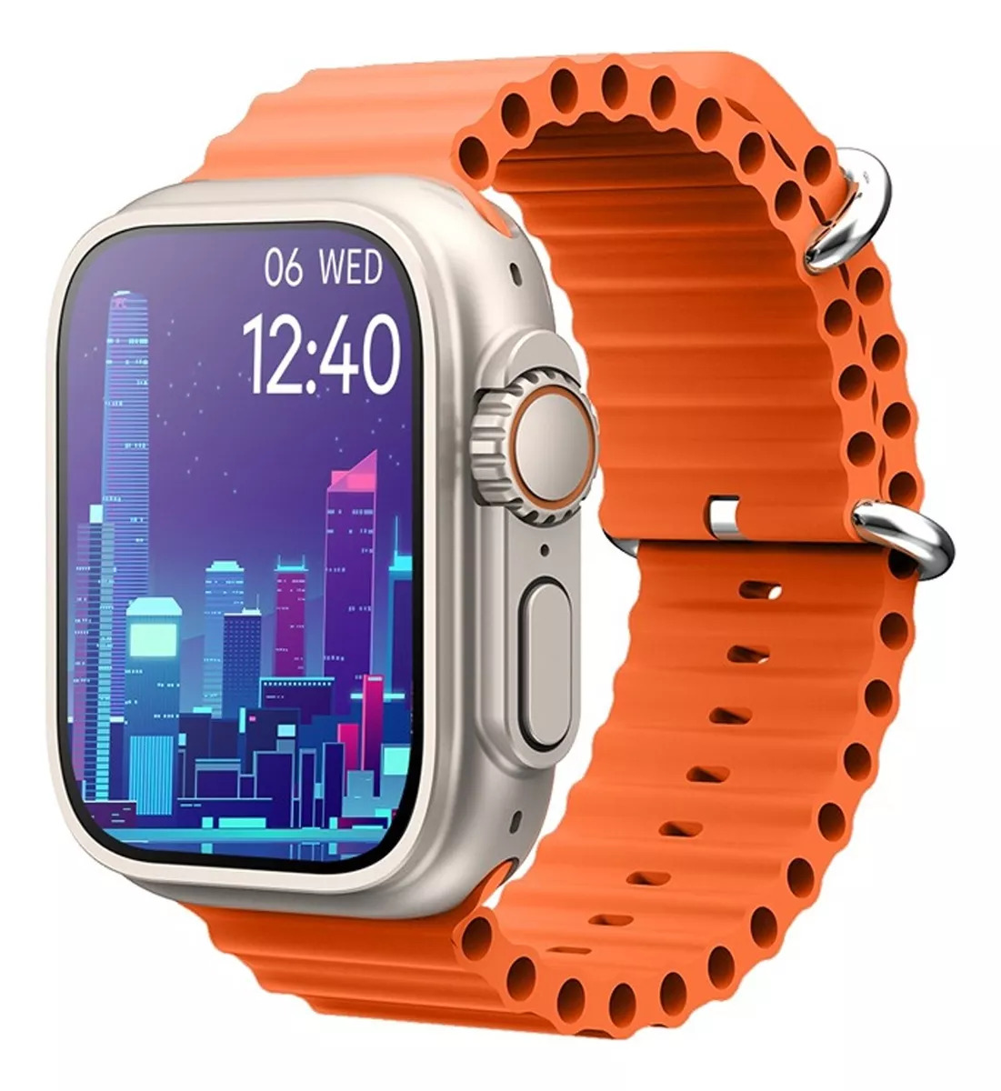 Foto 4 pulgar | Smartwatch M9 Ultra Mini Fralugio Nfc Ips Naranja